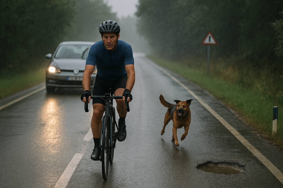 Ciclista en una situación desagradable. Imagen: TodoMountainBike
