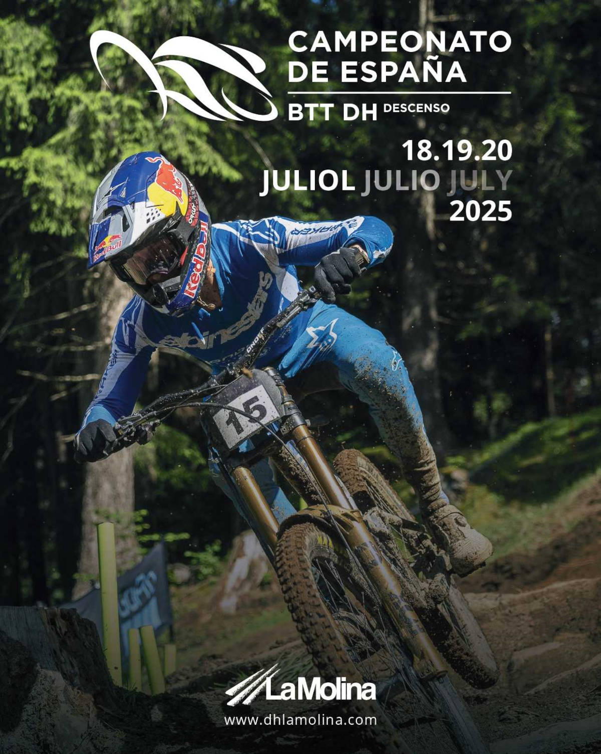 Cartel oficial del Campeonato de España de Descenso 2025. Imagen: RFEC