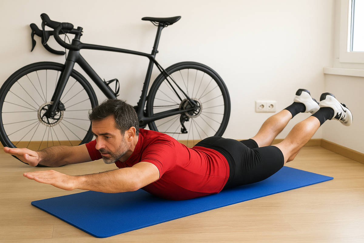Prevenir el dolor lumbar en ciclismo: claves, ejercicios y estiramientos para cuidar la espalda
