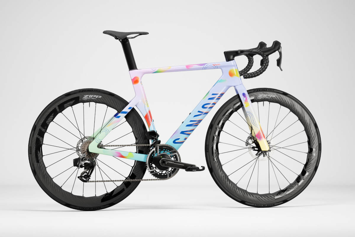 Canyon Aeroad CFR con diseño de Elena Salmistraro. Imagen: Canyon Bicycles