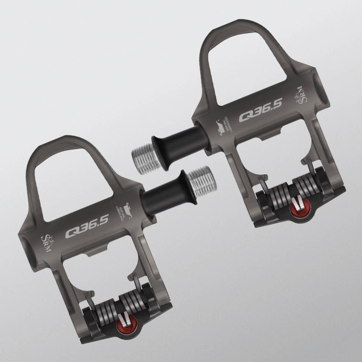 Sistema zapatilla-pedal de Q36.5 y SRM. Imagen: Q36.5