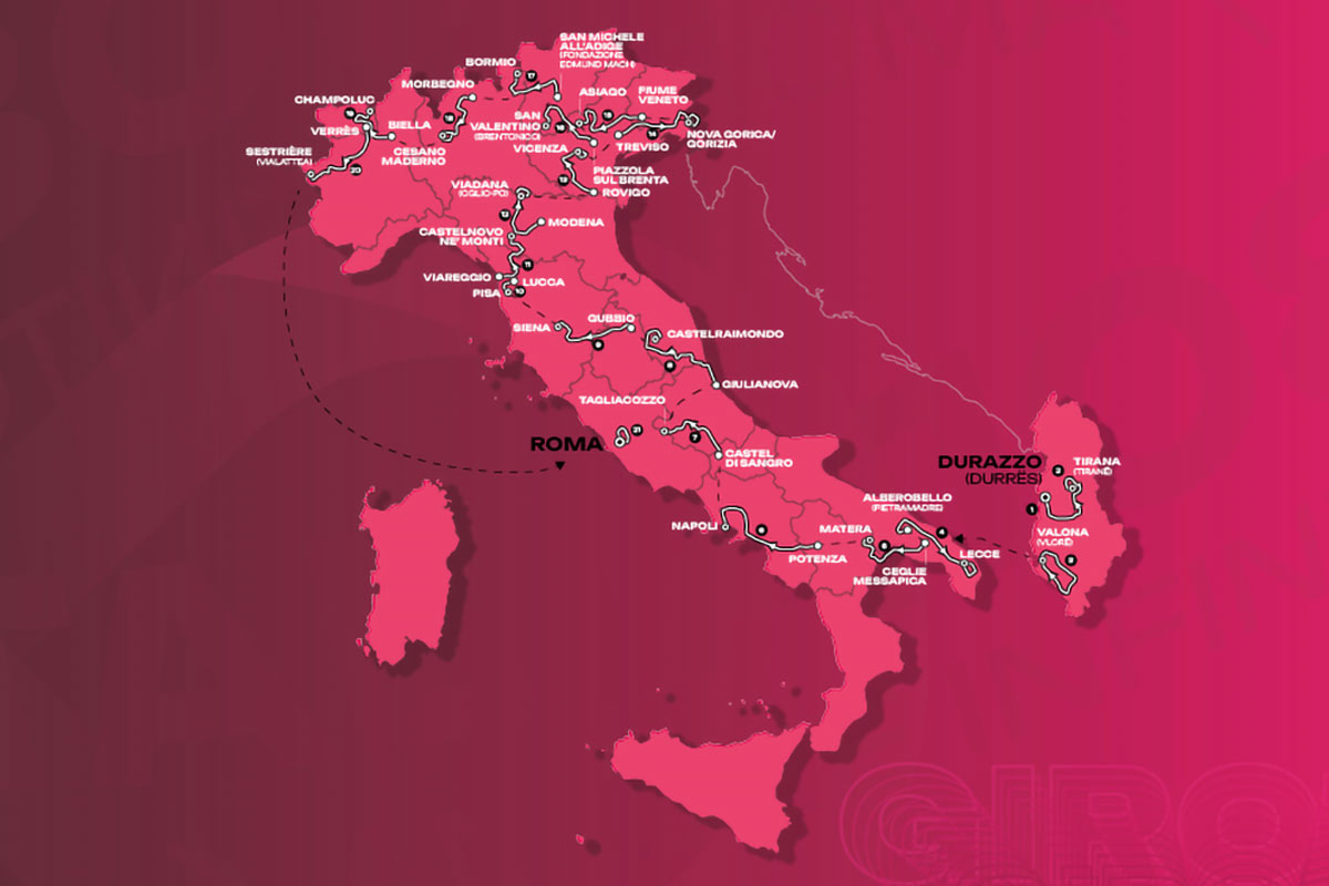 Giro de Italia 2025: un recorrido cargado de desafíos y paisajes espectaculares