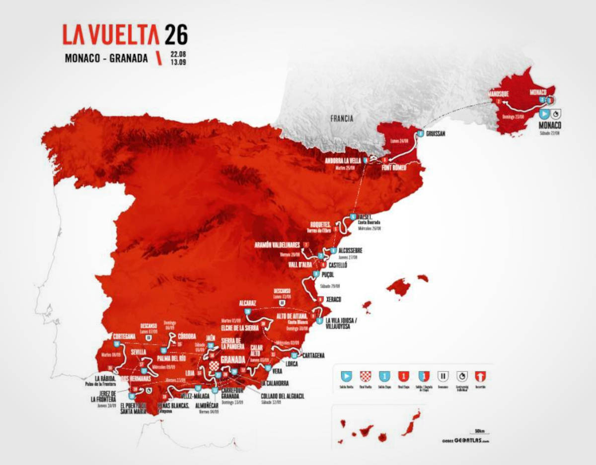 Recorrido de la edición 2026. Imagen: La Vuelta