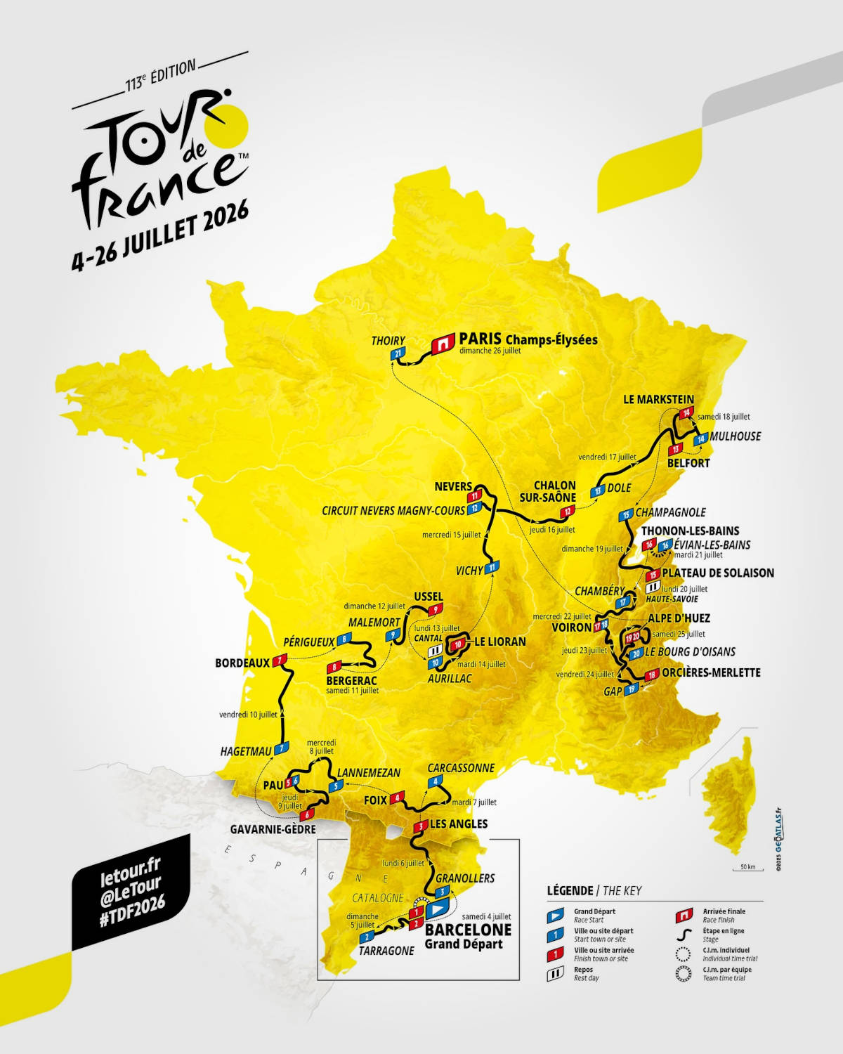 Tour de Francia 2026: una edición para escaladores con el regreso del mítico Alpe d'Huez