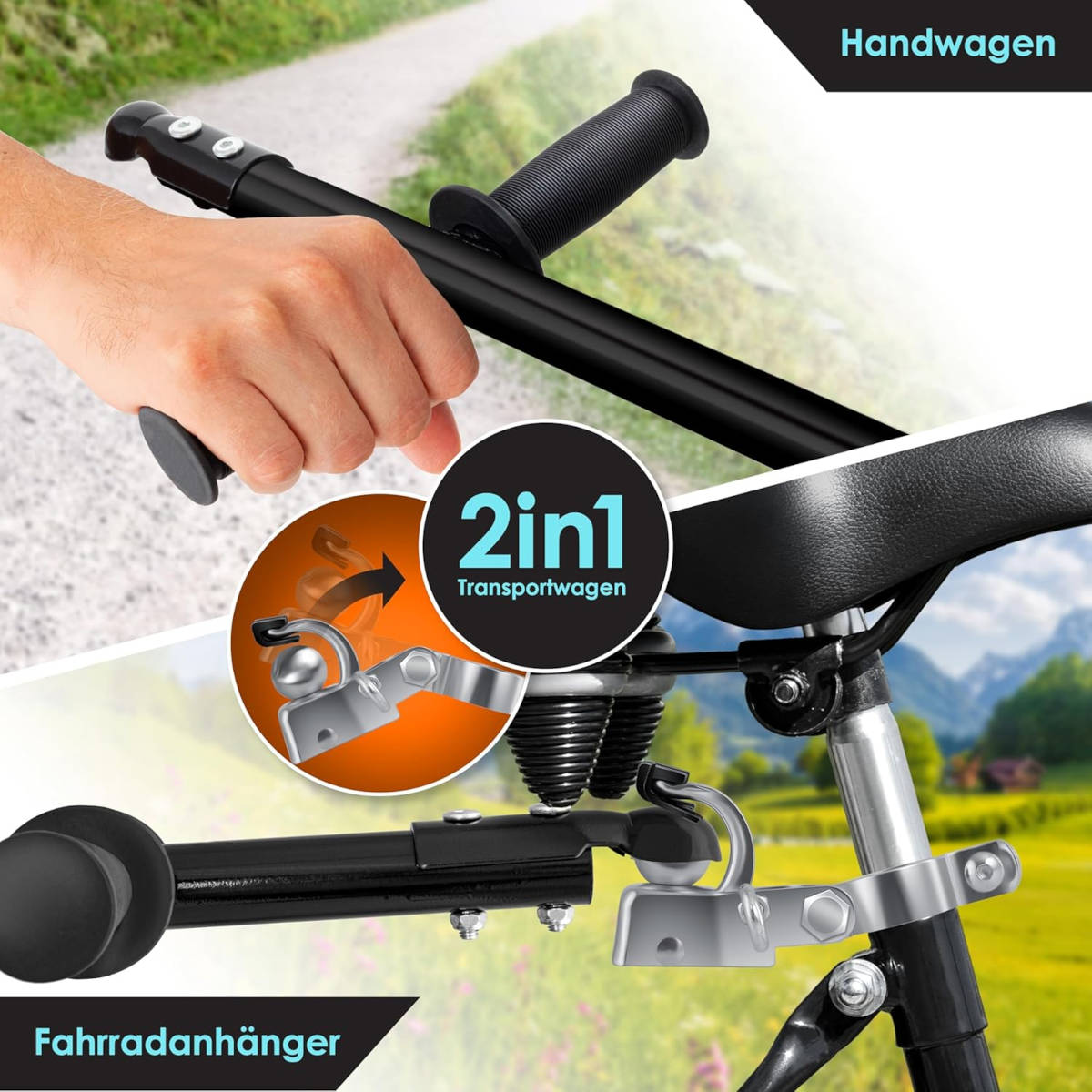Remolque para bicicletas KESSER. Imagen: Amazon