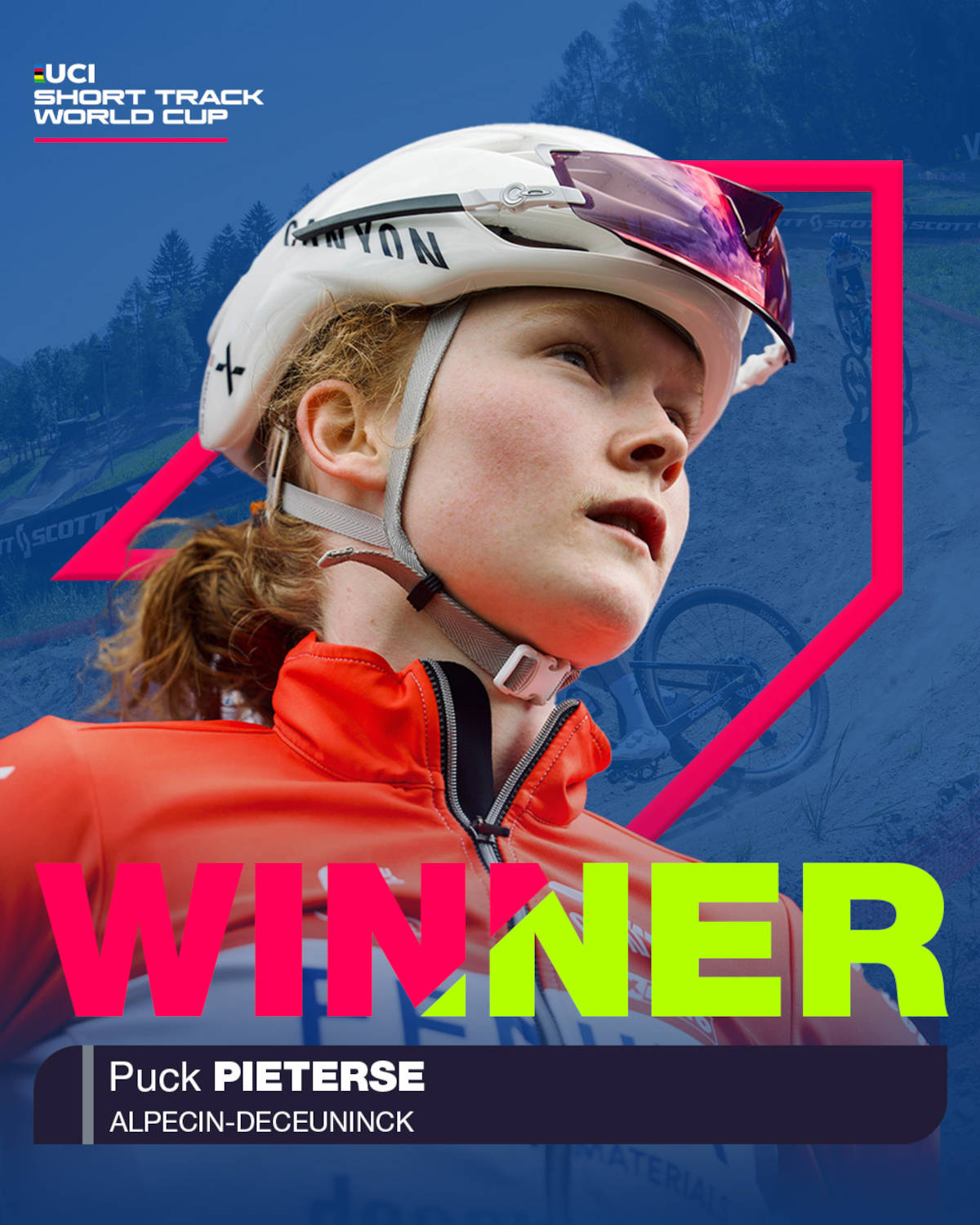 Puck Pieterse. Imagen: WHOOP UCI Mountain Bike World Series