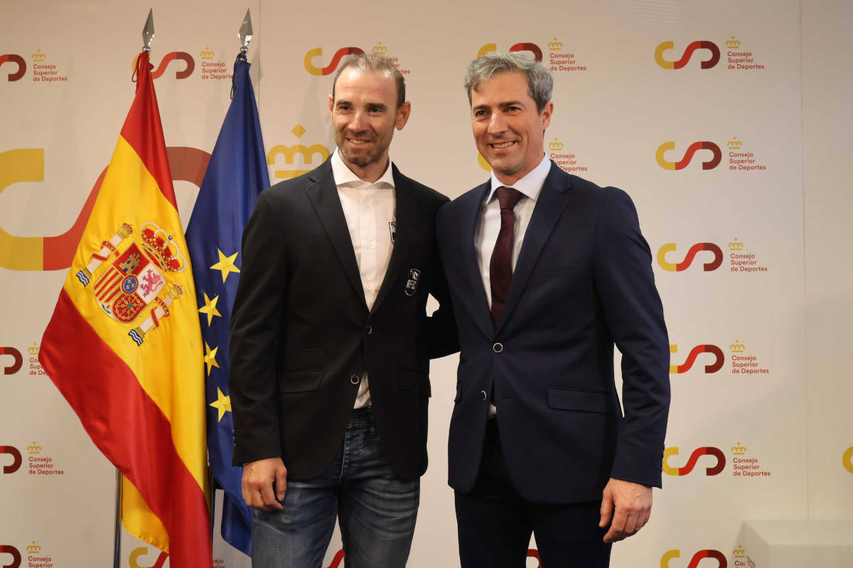 Alejandro Valverde y José Vicioso. Imagen: RFEC