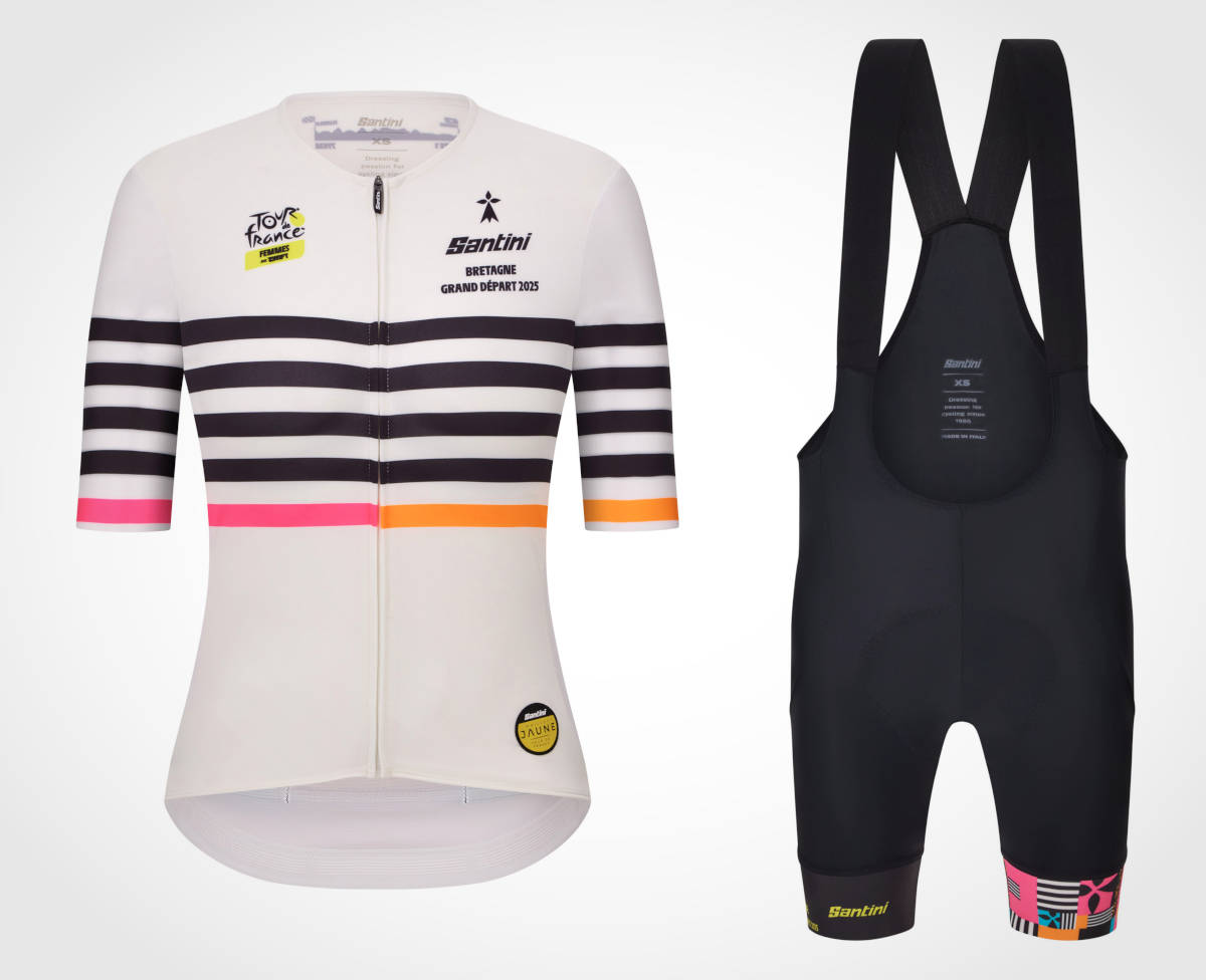 Conjunto Tour de France Femmes avec Zwift. Imagen: Santini