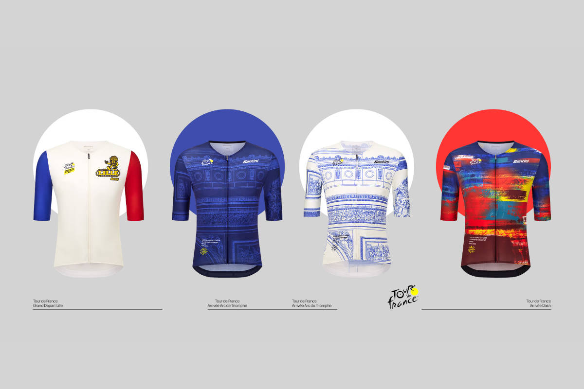 Colección Tour de Francia 2025. Imagen: Santini