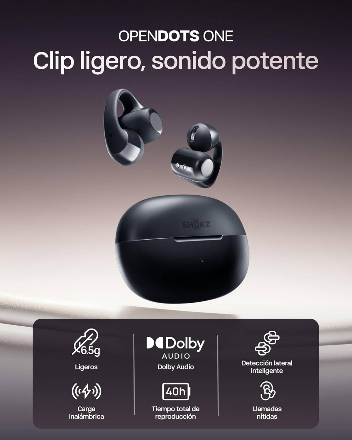 Auriculares OpenDots ONE. Imagen: Shokz