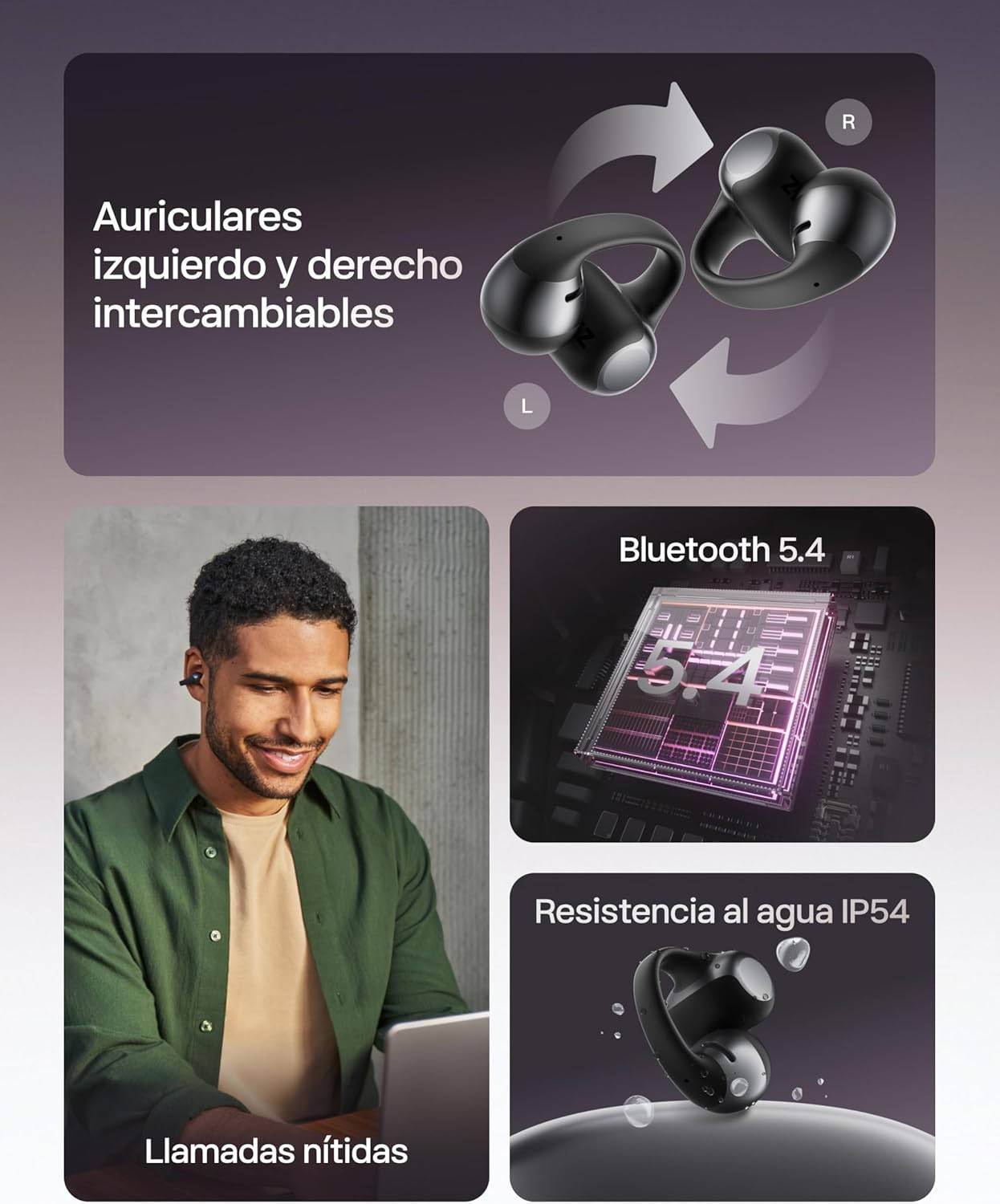 Auriculares OpenDots ONE. Imagen: Shokz