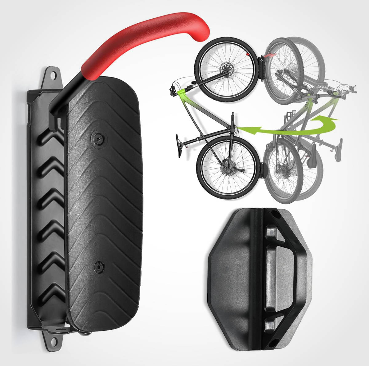 Soporte de pared para bicicletas. Imagen: Housolution