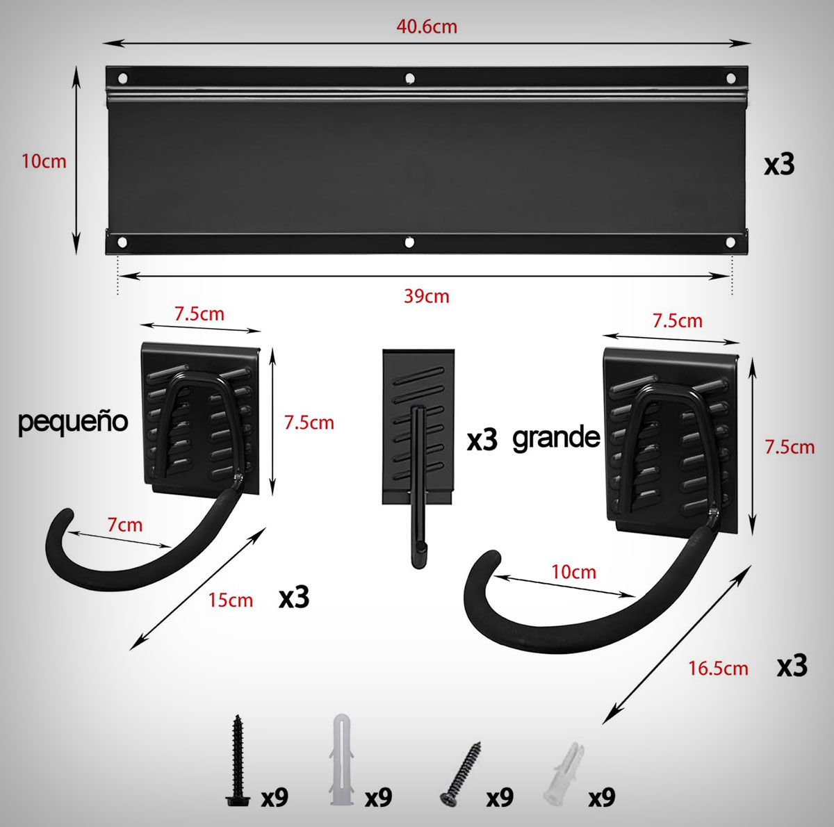 Soporte de pared Mimoke: una solución muy práctica para almacenar hasta 6 bicicletas y accesorios