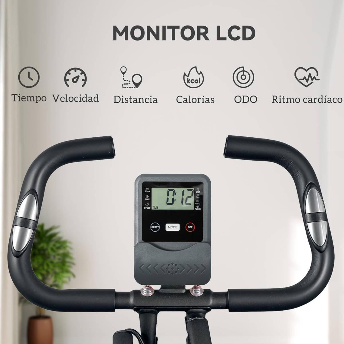 Bicicleta estática plegable. Imagen: Sportnow