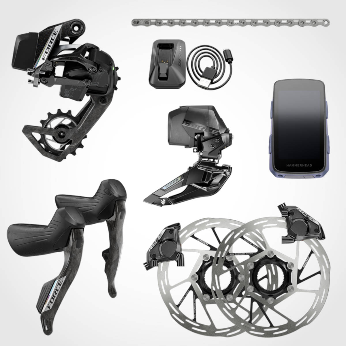 SRAM Force AXS. Imagen: SRAM