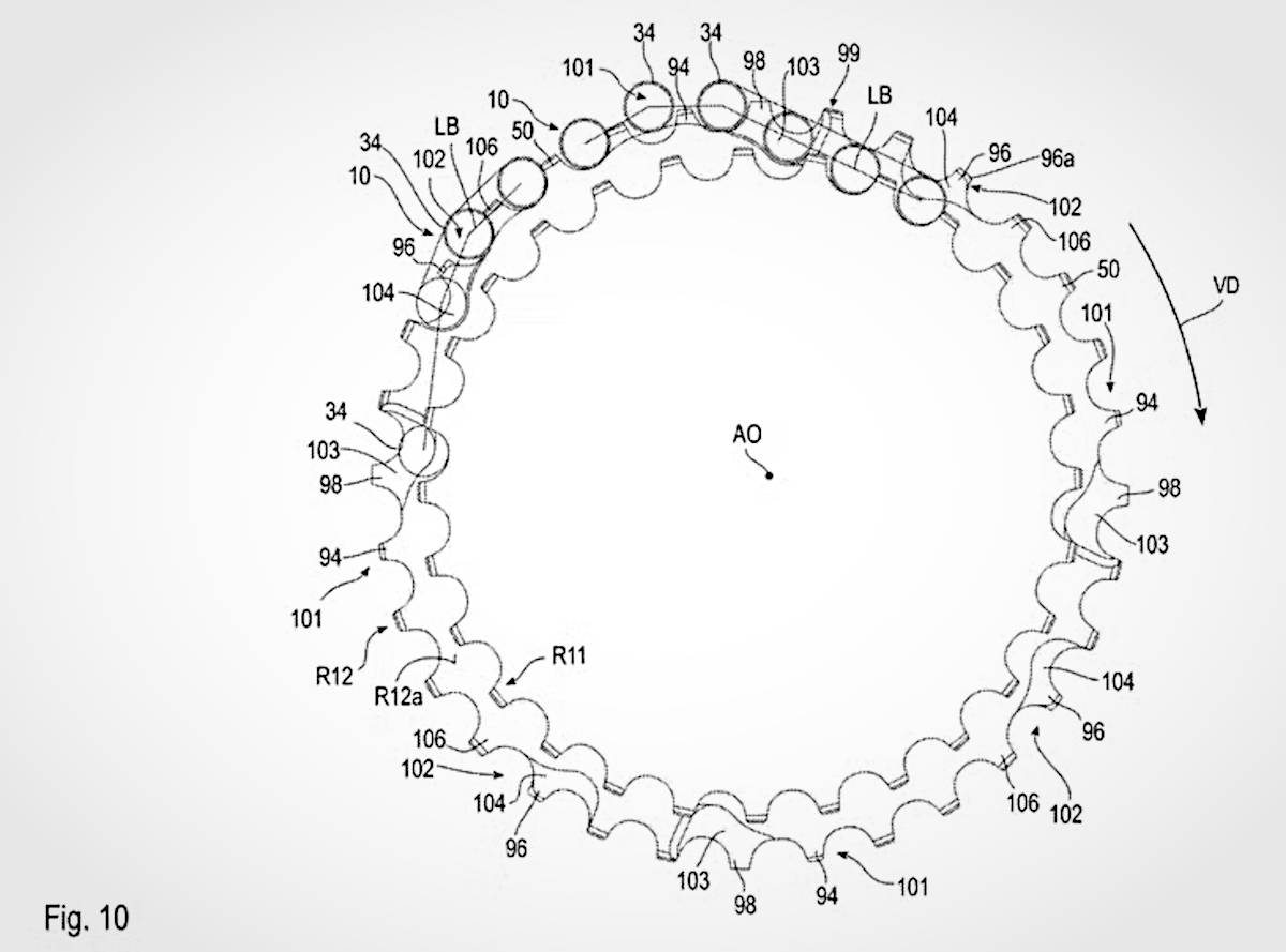 Cadena SRAM de medio eslabón. Imagen: Oficina de Patentes y Marcas de Estados Unidos