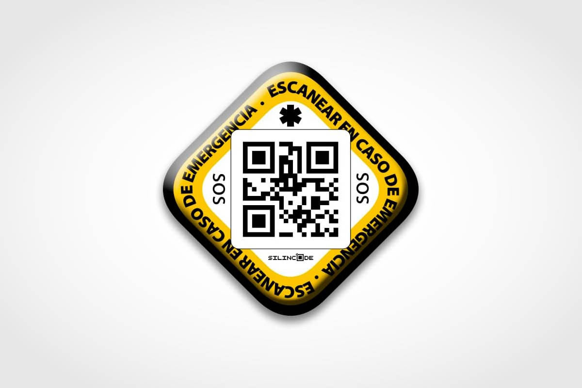 Stiker Silincode SOS. Imagen: Silincode