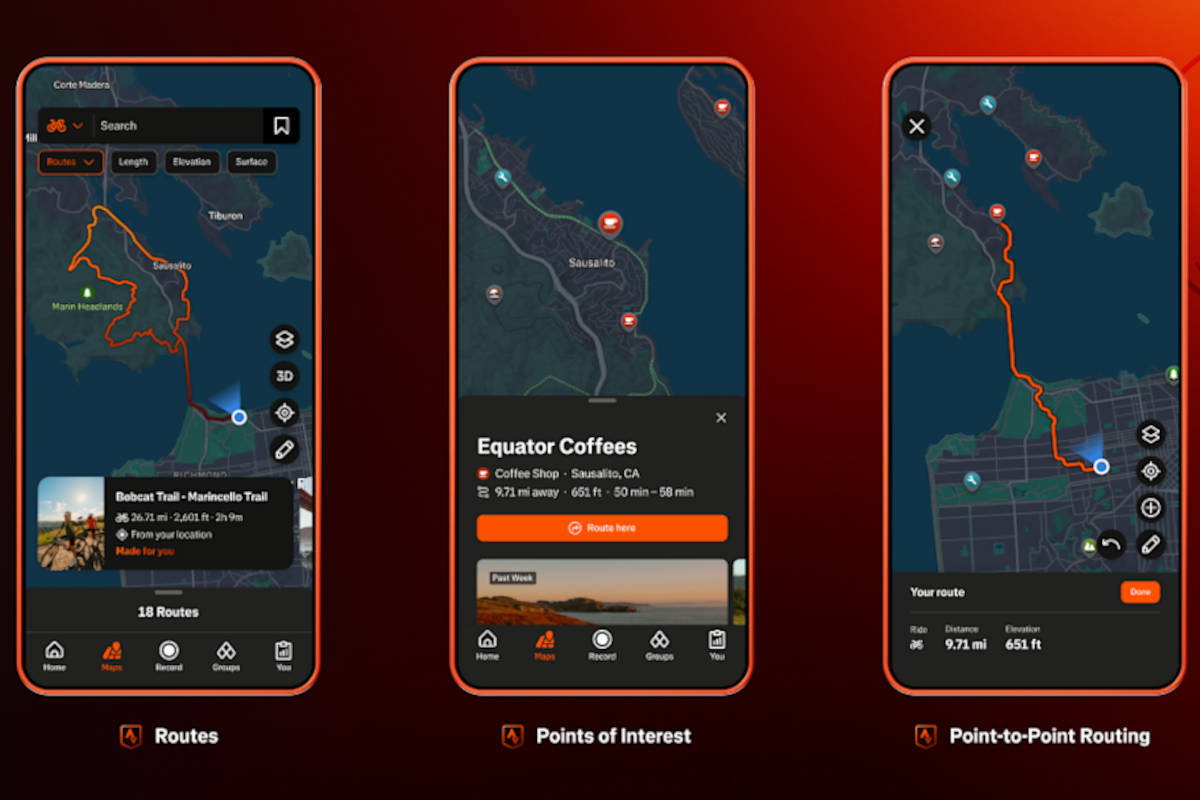 Actualización de la plataforma. Imagen: Strava