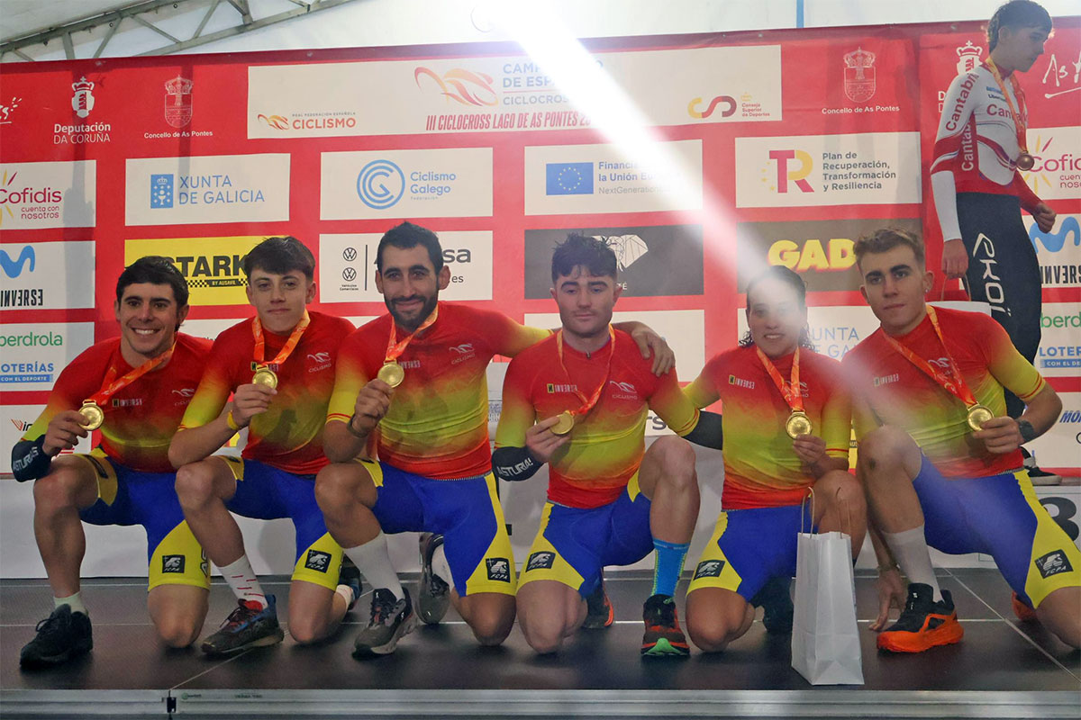 Asturias domina el Team Relay del Campeonato de España de Ciclocross en As Pontes