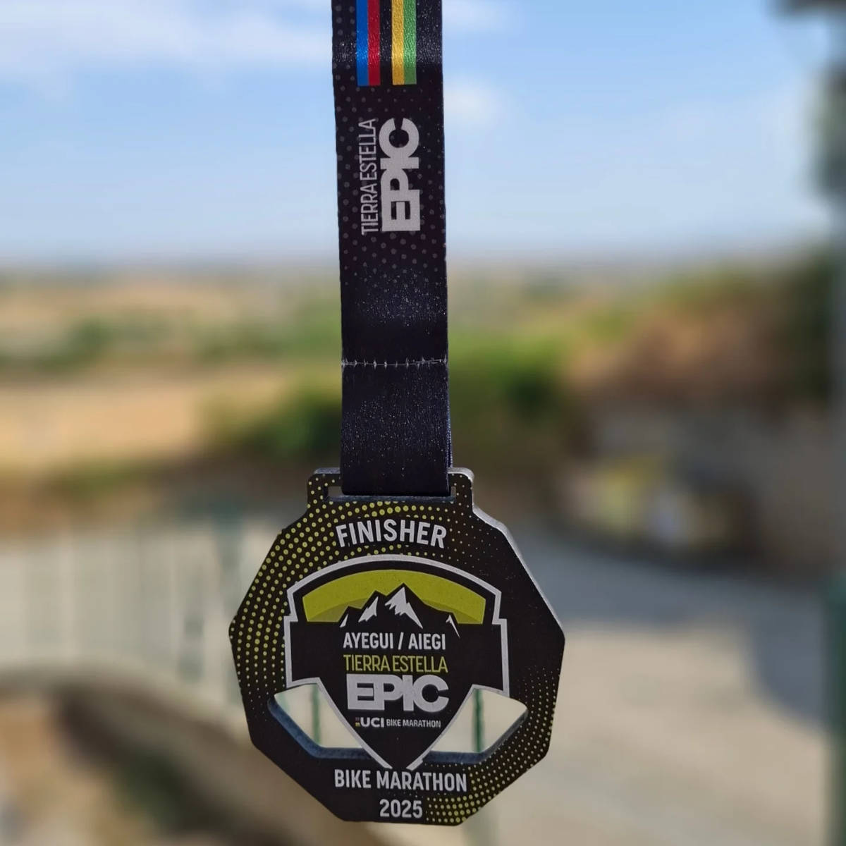 Medalla de Finisher de la prueba. Imagen: Tierra Estella Epic