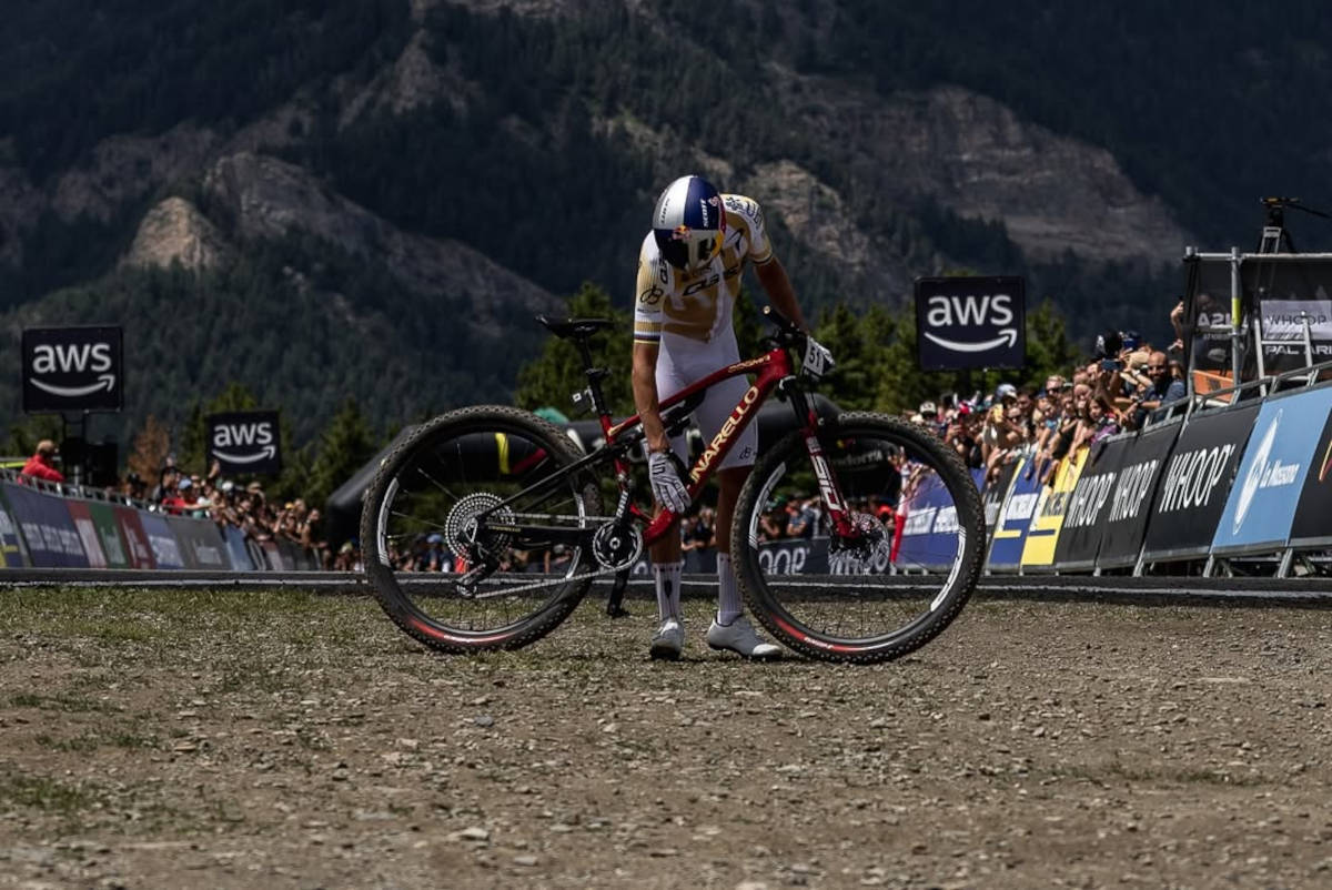 Tom Pidcock en la Copa del Mundo de Pal Arinsal. Imagen: Ross Bell