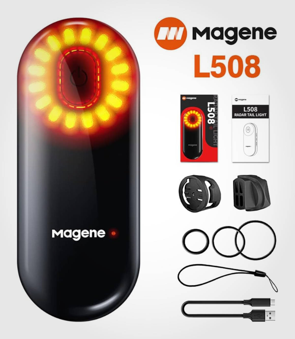 Luz con radar Magene L508. Imagen: Magene