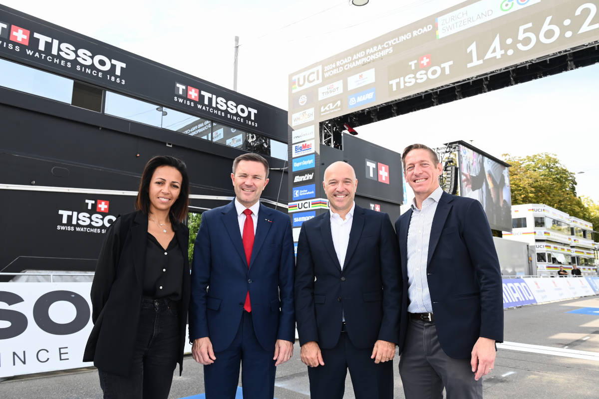 Tissot, socio oficial de la UCI. Imagen: UCI
