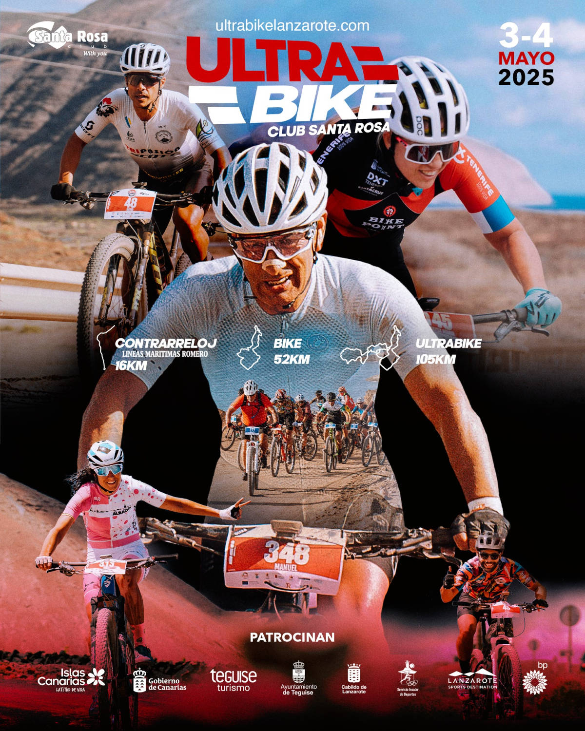 Cartel de la prueba. Imagen: Ultrabike Club Santa Rosa Lanzarote