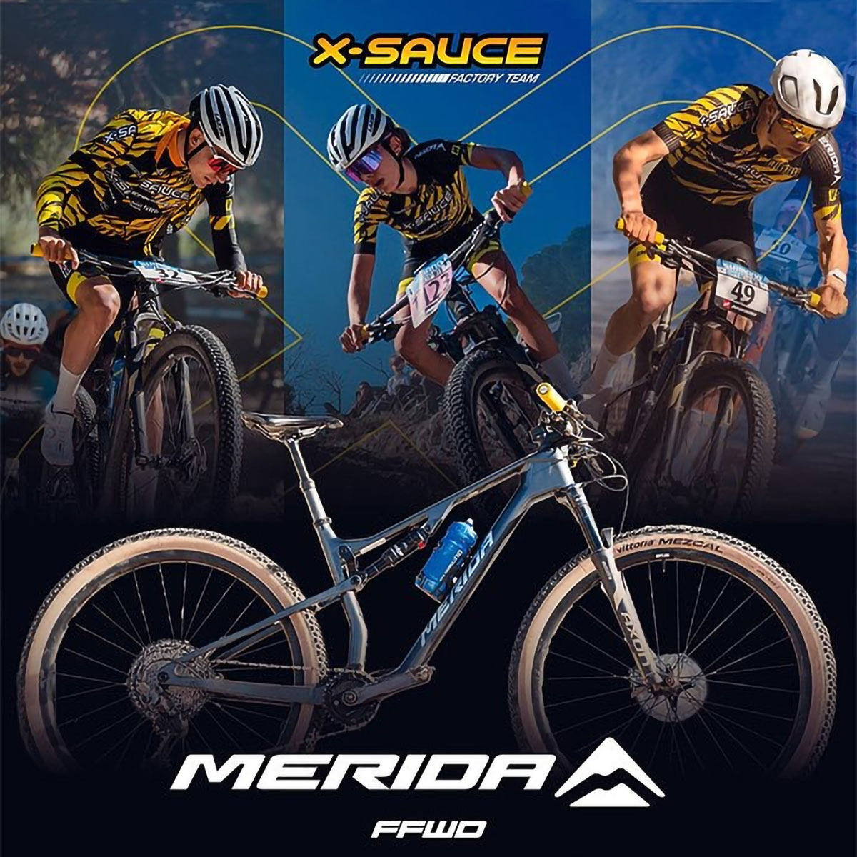 Merida, patrocinador del equipo. Imagen: X-Sauce Factory Team