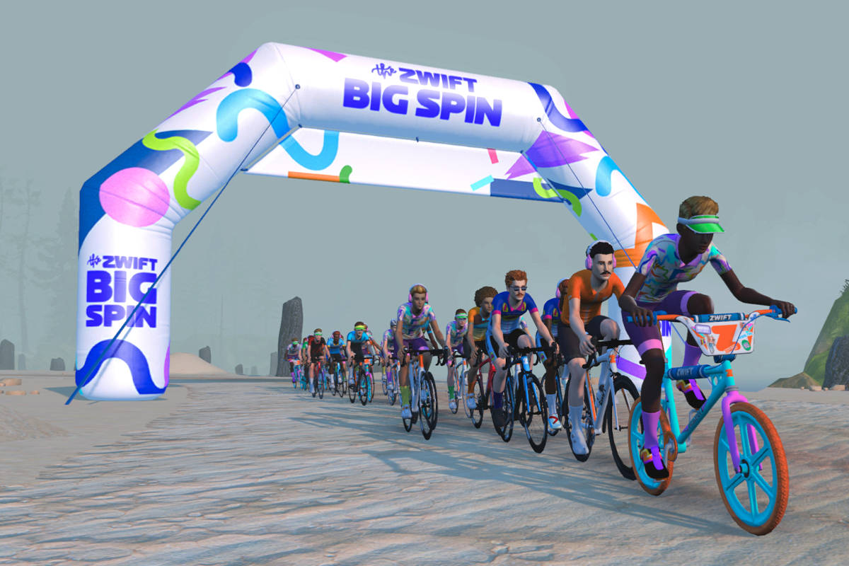 Zwift Big Spin. Imagen: Zwift