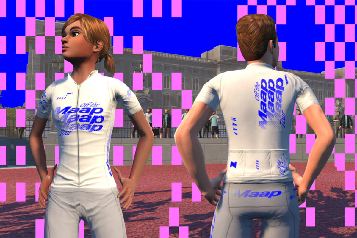 Kit oficial Zwift x MAAP. Imagen: Zwift