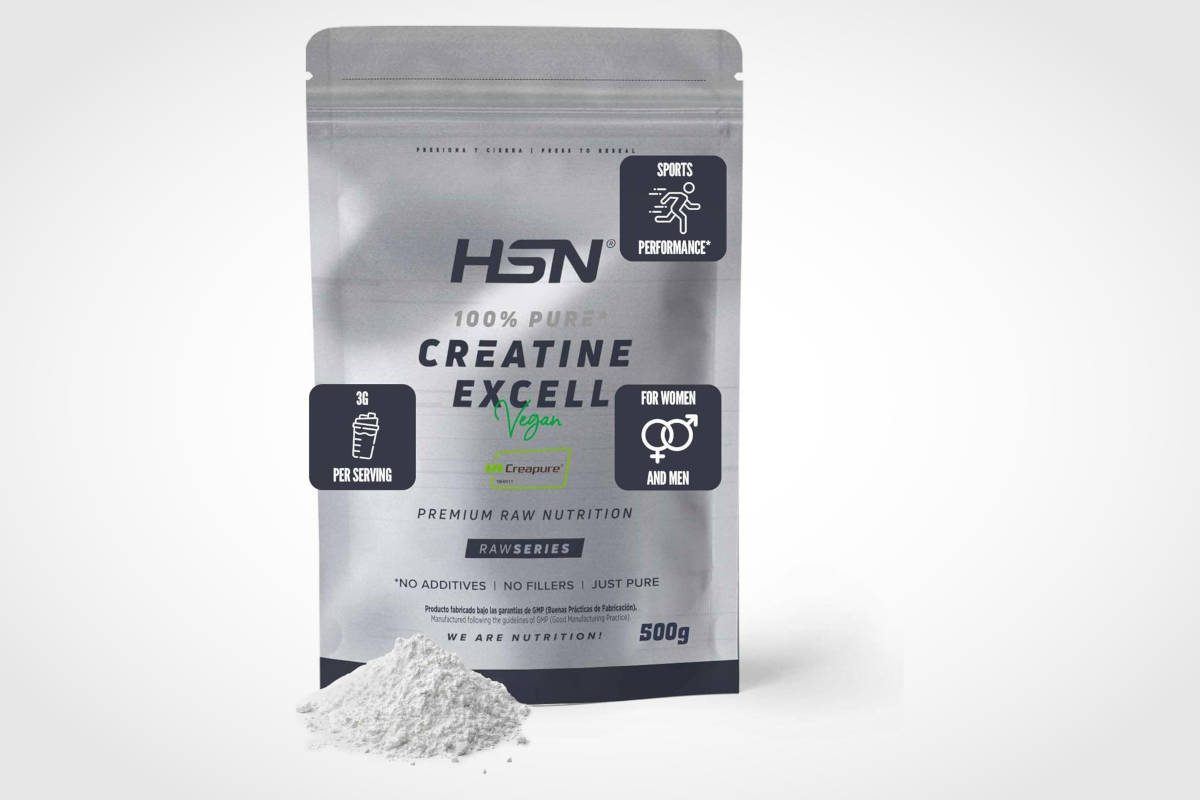 Suplemento de creatina monohidrato Creapure. Imagen: HSN