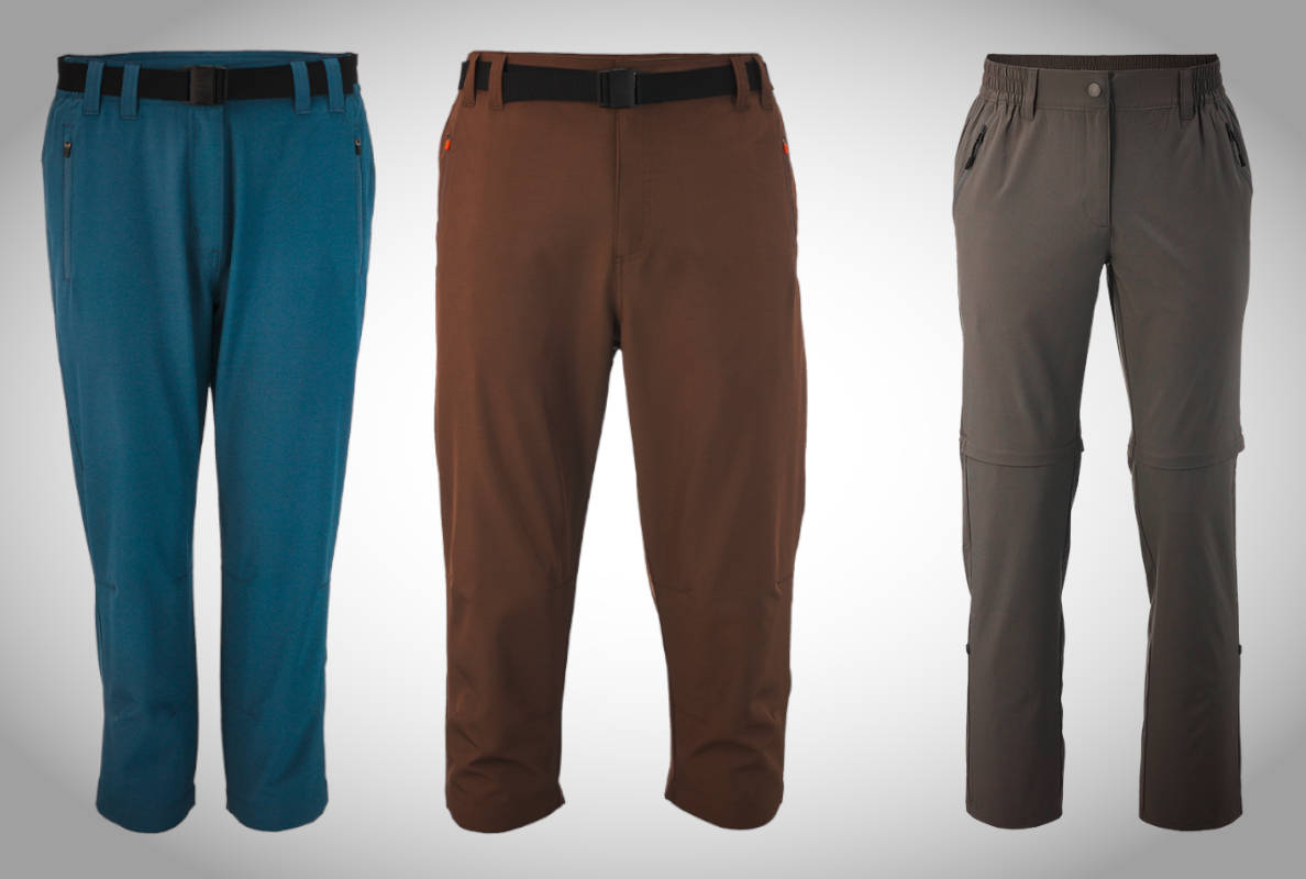 Pantalón de trekking y su versión desmontable. Imagen: ALDI