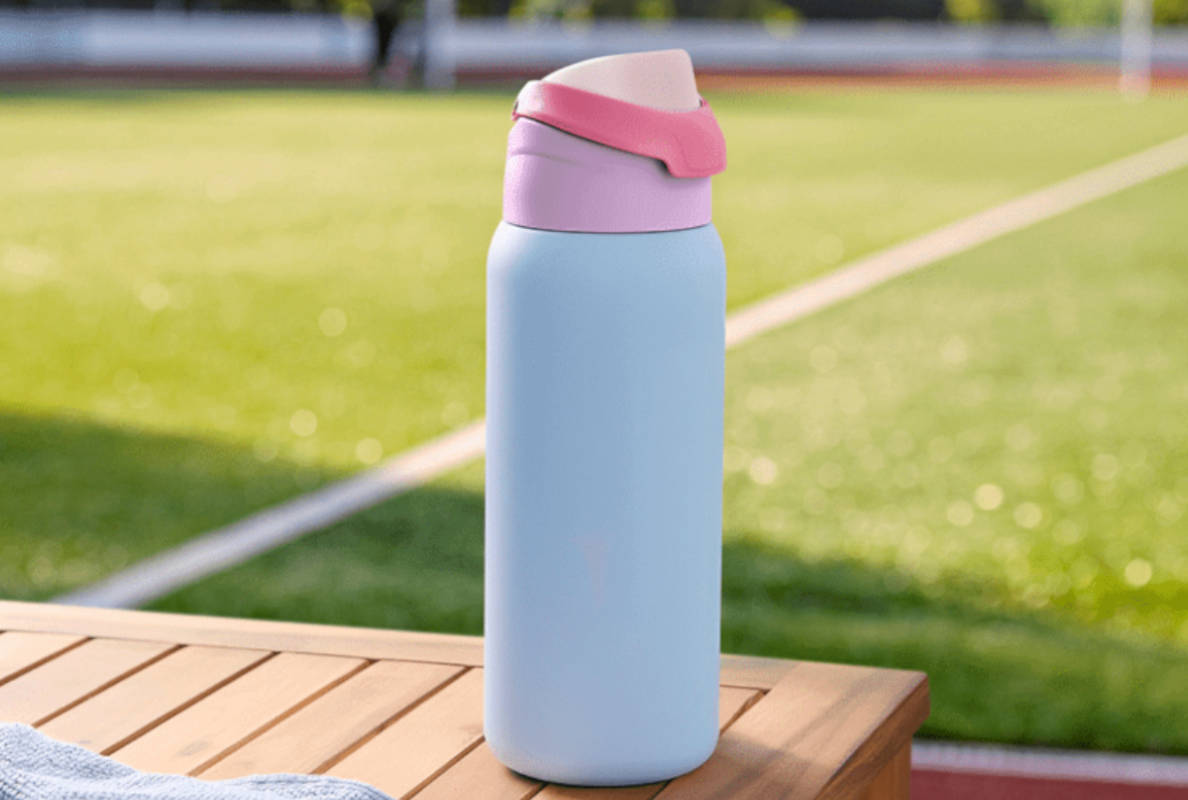 Botella térmica de acero inoxidable. Imagen: ALDI