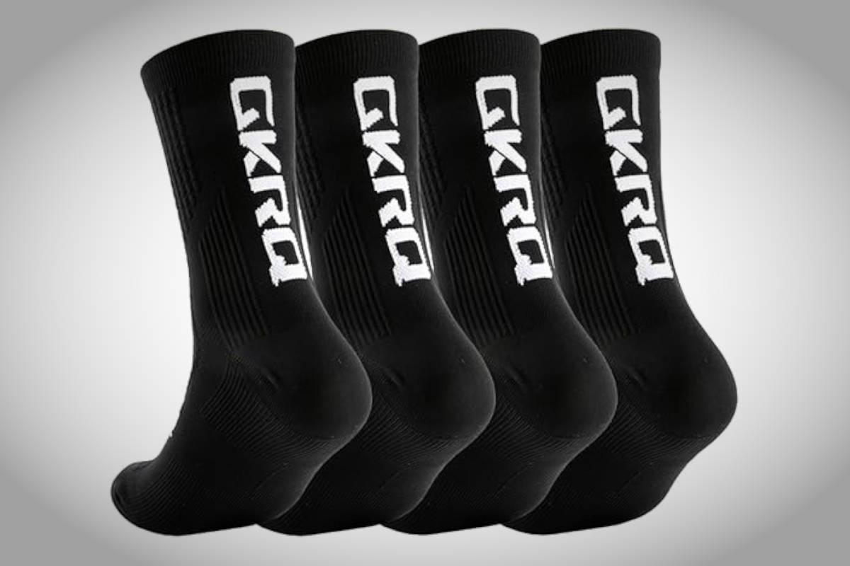 GKRQ Calcetines de Ciclismo Pack 4 Pares. Imagen: GKRQ