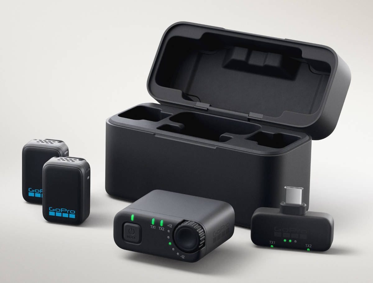 Sistema de micrófono inalámbrico. Imagen: GoPro