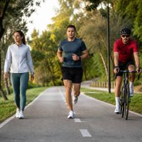 Caminar, correr o montar en bicicleta: qué aporta cada actividad a la salud y cuál encaja mejor con los ciclistas