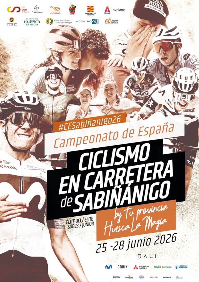 El Campeonato de España de Carretera 2026 dibuja en Sabiñánigo un Nacional para fondistas y corredores completos