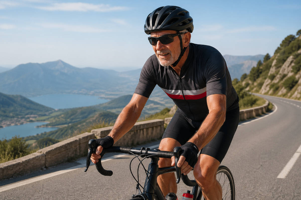 Ciclista en carretera de montaña. Imagen: TodoMountainBike
