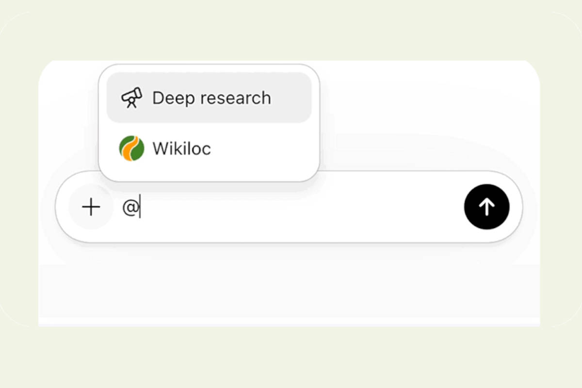Wikiloc en ChatGPT. Imagen: Wikiloc