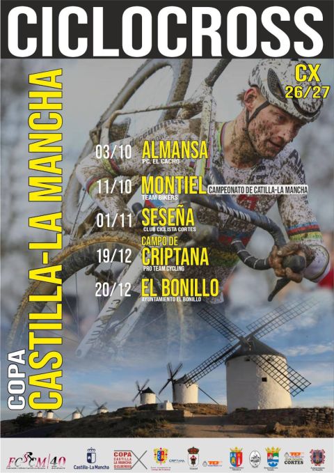El ciclocross manchego gana calendario: cinco pruebas y Montiel como sede del Campeonato regional