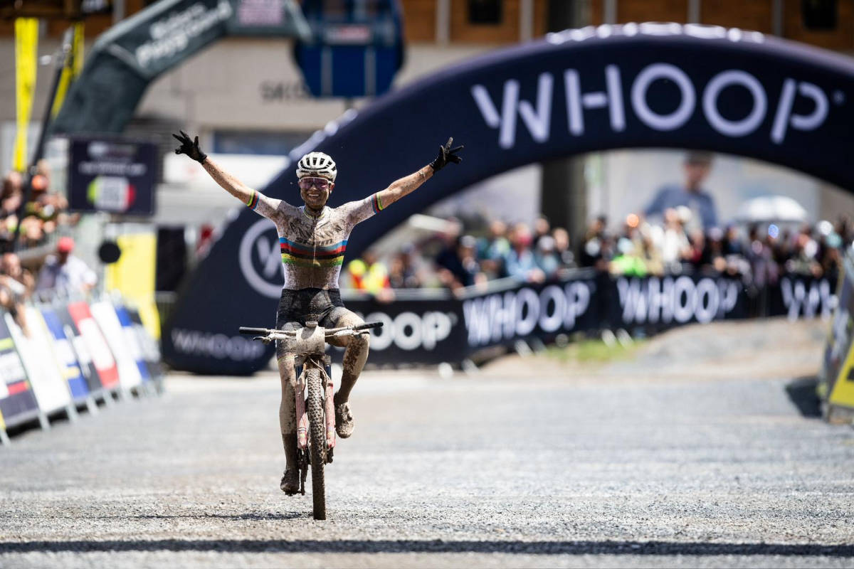 Jenny Rissveds. Imagen: WHOOP UCI Mountain Bike World Series