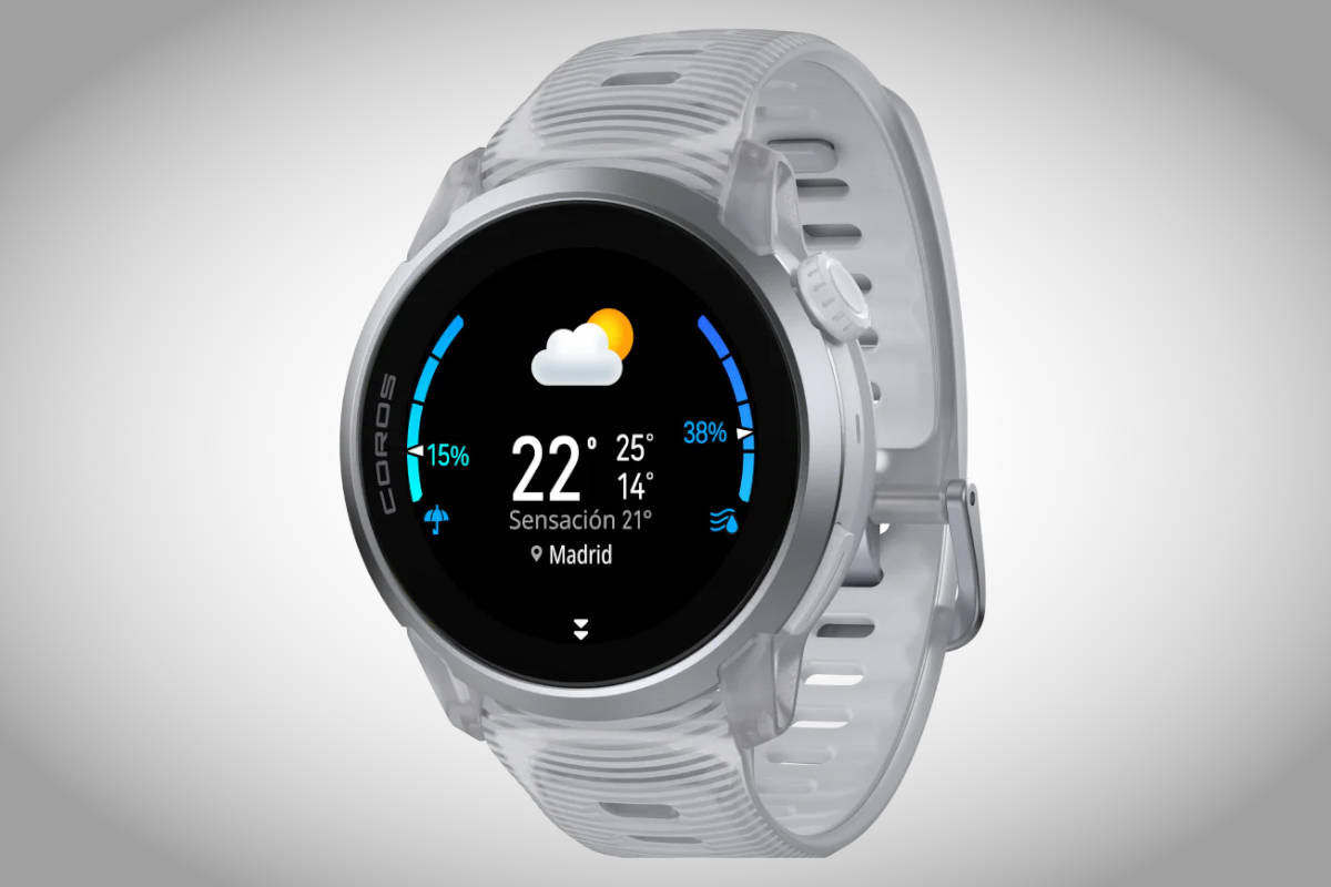 COROS PACE 4 Cloud White. Imagen: COROS