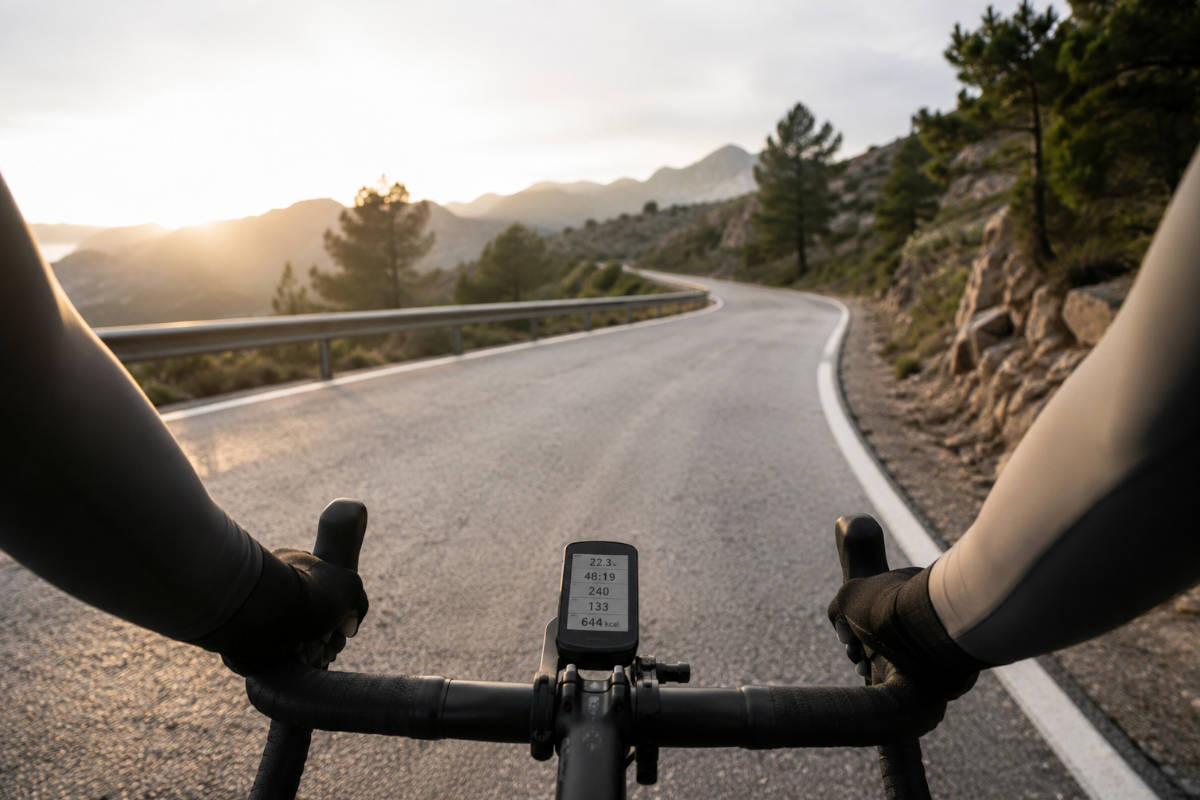 Ciclista en la montaña al atardecer. Imagen: TodoMountainBike