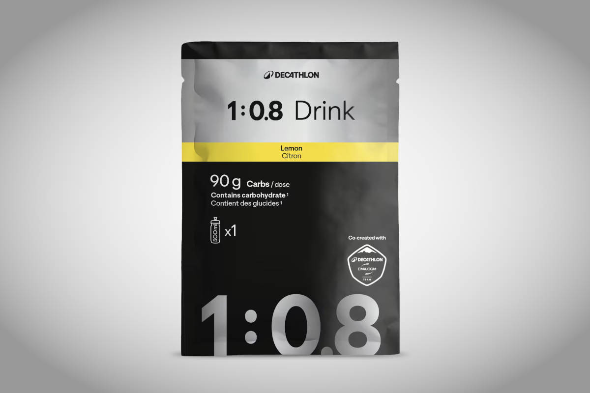 Bebida 1:0,8 limón. Imagen: Decathlon