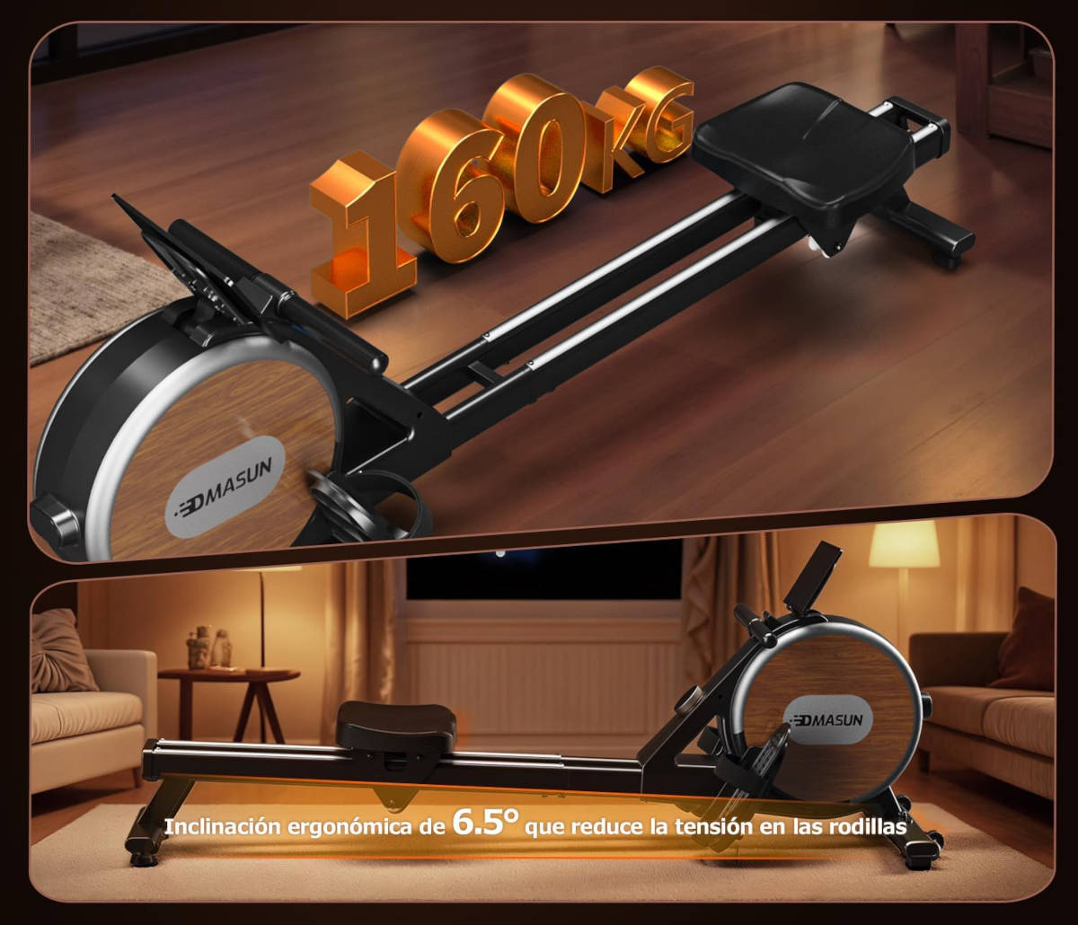 Máquina de remo. Imagen: DMASUN