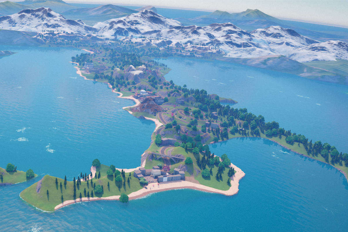 Giro d’Italia en Fortnite. Imagen: Giro d’Italia