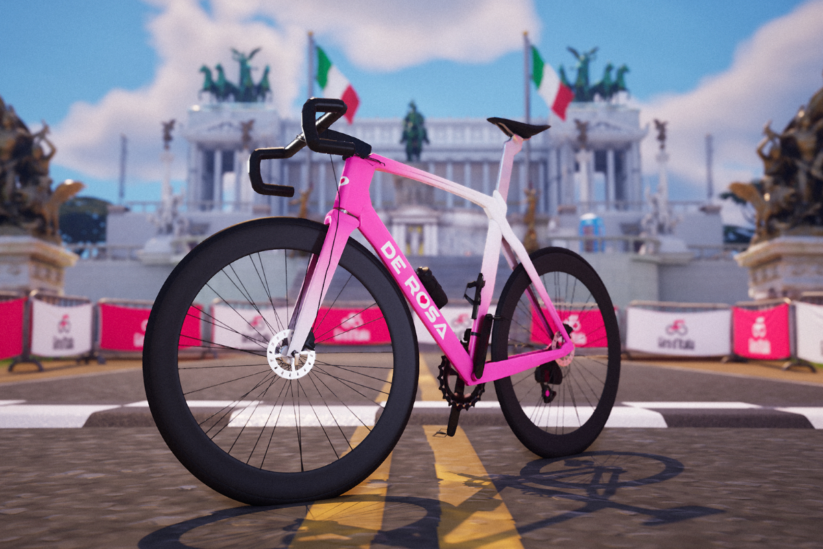 Bicicleta De Rosa en Fortnite. Imagen: Giro d’Italia