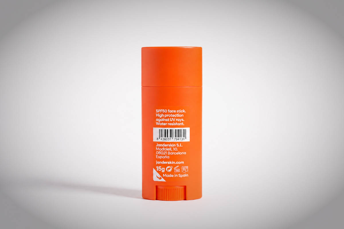Jander protector solar en stick SPF50. Imagen: TodoMountainBike