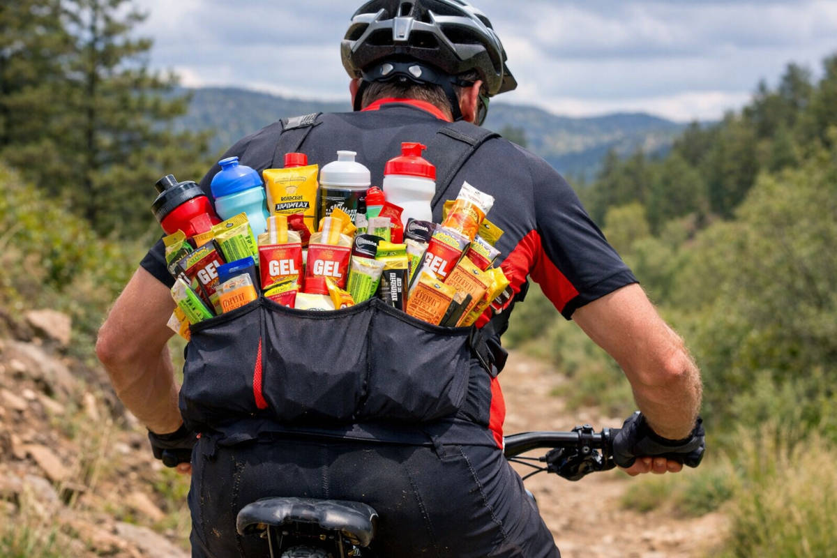 Ciclista cargado de energía. Imagen: TodoMountainBike